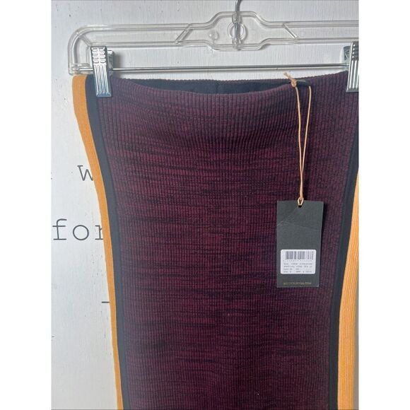 NWT Scotch & Soda Pencil Skirt Burgundy Small Ribbed Midi Thick  Rtl 125$.   Ee - Picture 4 of 6